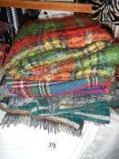 A quantity of wool blankets.