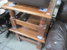 A pair of good oak coffee tables