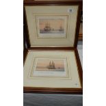 A pair of exhibition prints of sailing boats, both signed and numbered 445 & 850, 41 x 26 cm.