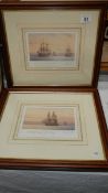 A pair of exhibition prints of sailing boats, both signed and numbered 445 & 850, 41 x 26 cm.