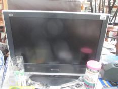 A Panasonic Viera 26" television with remote