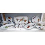 A selection of Royal Worcester Evesham Vale dinner ware