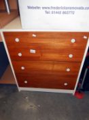 A 4 drawer chest of drawers