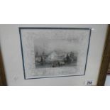 A framed and glazed early 20th century coloured engraving.