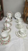 19 pieces of Colclough tea ware and 10 pieces of Royal Standard tea ware.