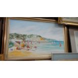 A good quality framed and glazed beach scene.