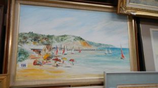 A good quality framed and glazed beach scene.