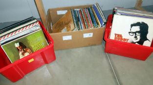 3 boxes of LP's such as The Buddy Holly Story, Beethoven, Kung Fu etc.