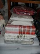 A quantity of curtains etc.