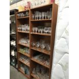 A large lot of glasses in sets of 6, 4 and 2,