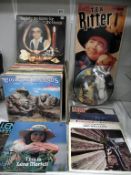 A quantity of LP's including a Tex Ritter picture disc album, Patsy Cline, Box Car Willie,