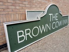 2 Brown Cow signs (480cm x 90cm & 280cm x 120cm)