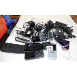A quantity of used mobile phones,