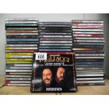 A quantity of mainly classic/opera cd's approximately 65+ including Pavarotti, Handel, Strauss,