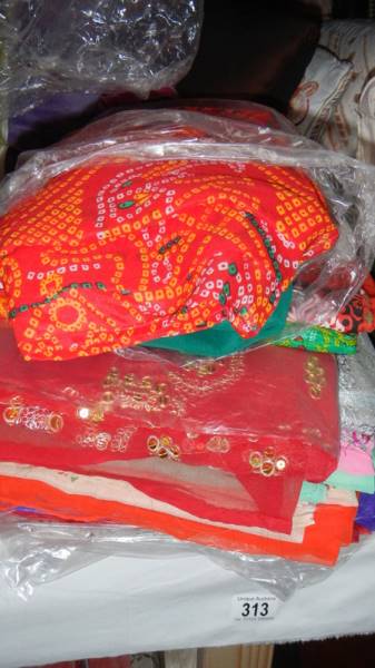 A quantity of sari's.