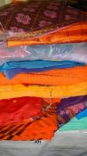 A quantity of sari fabric.