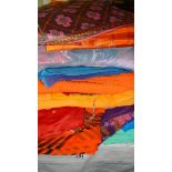 A quantity of sari fabric.