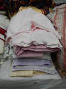 A quantity of coloured sheets.