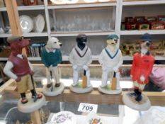 5 Robert Harrop dog country companion figurines