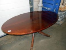 An Archer and Smith oval mahogany tea side table 119cm x 75cm x height 51cm
