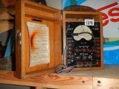 An old voltmeter.