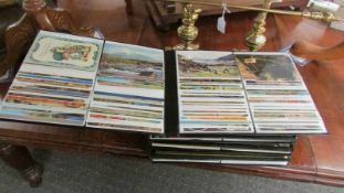 4 albums of post cards.