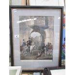 A framed and glazed print 'Charlecote, Warwwickshire', image 40 x 30, frame 58 x 48.