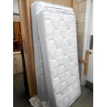 A single mattress (189cm x 91cm) & a under bed mattress (178cm x 76cm) & collapsible bed base