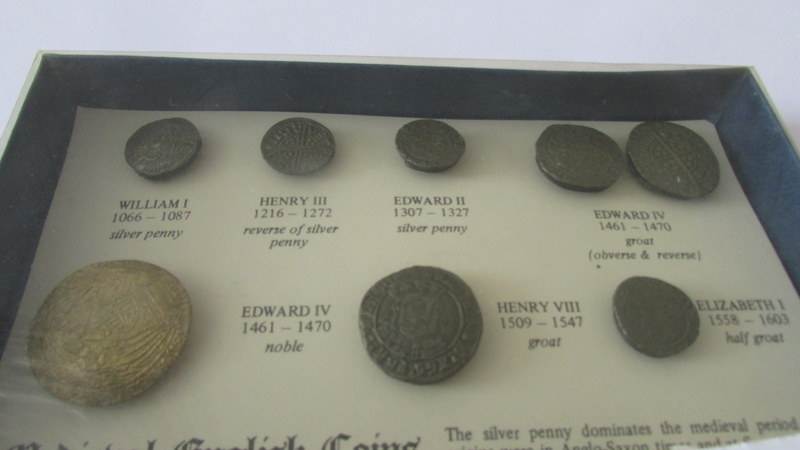 A boxed set of 8 Medieval coins. - Image 2 of 2