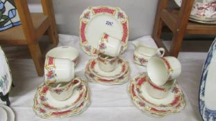 A 21 pieces J & G Meakin tea set (chip to base of sandwich plate, otherwise in good condition).