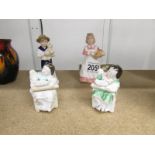 2 Royal Doulton figures 'Mother's Helper' HN3650,