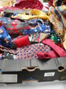 A large quantity of men's neck ties.