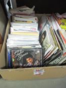 A large selection of 45's vinyl records, various artists including Shakin Stevens, Boomtown Rats,