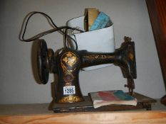 An old Jones sewing machine, a/f.