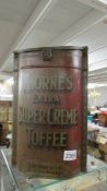 An old Thorne's Super Creme toffee tin.