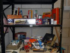 A large quantity of Hornby/Bachmans and tinplate empty boxes etc,