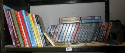 A quantity of books and VHS videos on railways etc.