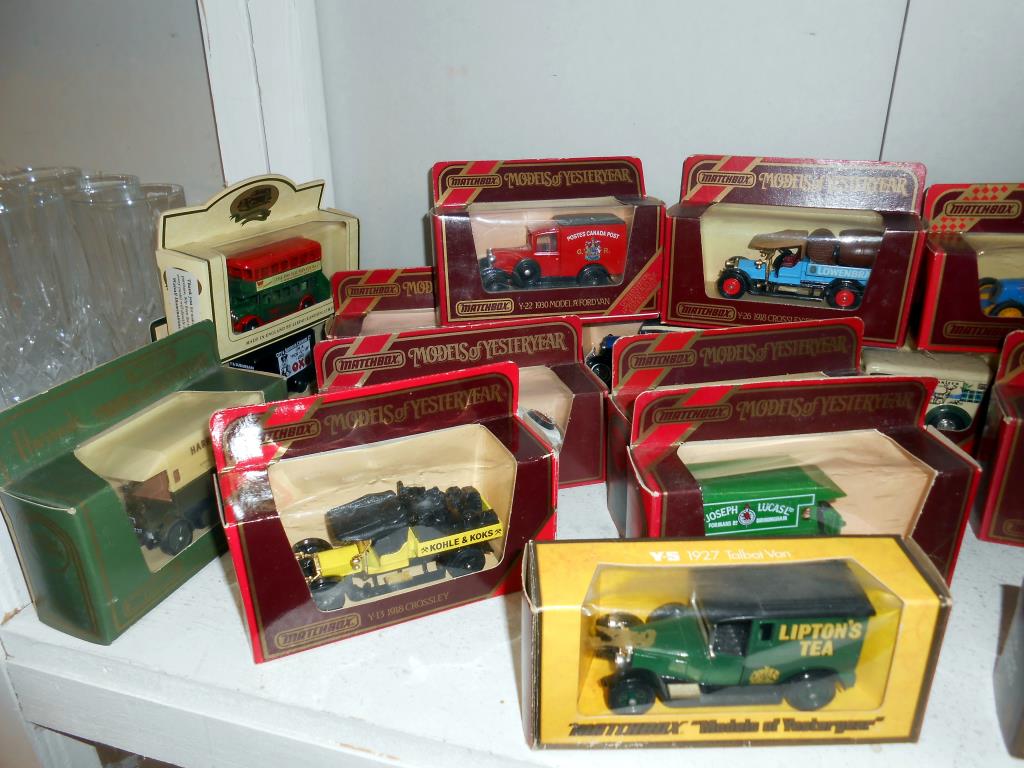 A large quantity of boxed Matchbox models of yesteryear on 2 shelves (over 40) - Image 2 of 7