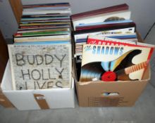 2 boxes of LP's such as Buddy Holly, The Shadows, John Denver, Shirley Bassey etc.