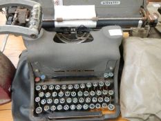 An Olivetti typewriter.