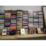 A mixed lot of 200+ cassette tapes, includes Elvis, John Denver, Art Garfunkel, Paul Robeson,