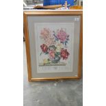 A good sized gilt framed floral study, 61 x 74.