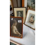 3 framed and glazed family photographs.