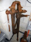 A large blacksmith 5" vice,