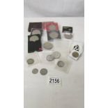 A mixed lot of commemorative coins including Festival of Britain, Silver Jubilee etc.
