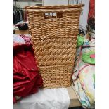 A wicker basket.