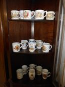 A quantity of Royalty memorabilia (mugs, beaker) includes 6 Aynsley and vintage,