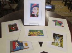 Collection of 6 pop art prints circa 1990s artist's include Andy Warhol, Peter Blake,