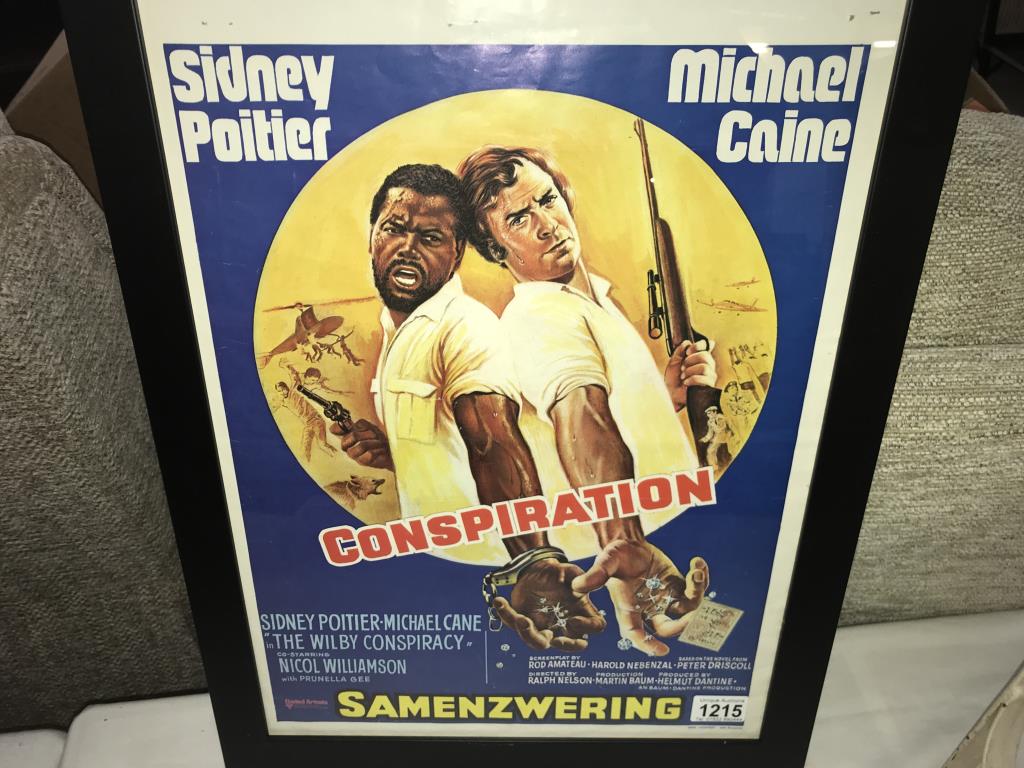 An original Belgian poster 'The Wilby Conspiracy' starring Michael Caine & Sidney Poitier (42cm x - Image 2 of 2