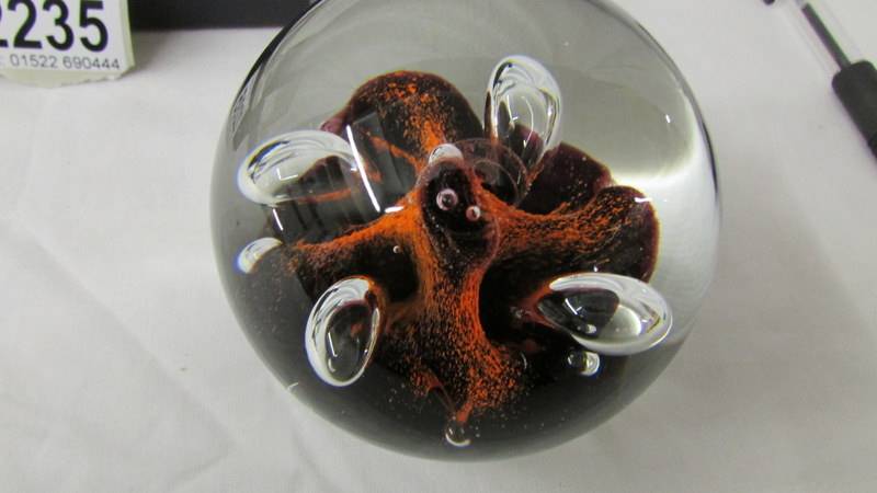 A Caithness glass paperweight "Moonflower". - Image 2 of 3